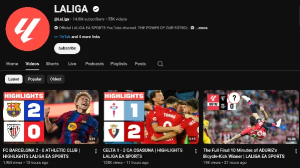 la-liga-official-youtube