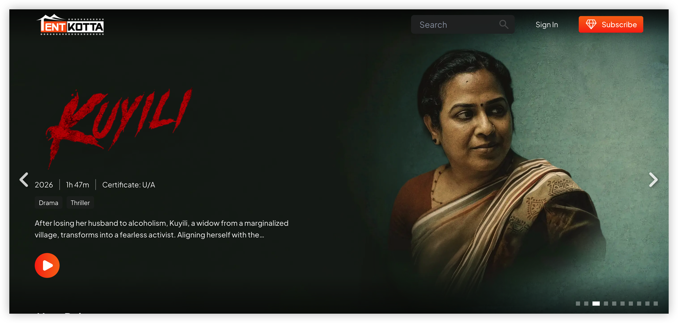 Tentkotta official website homepage