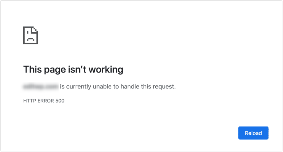 The site is down