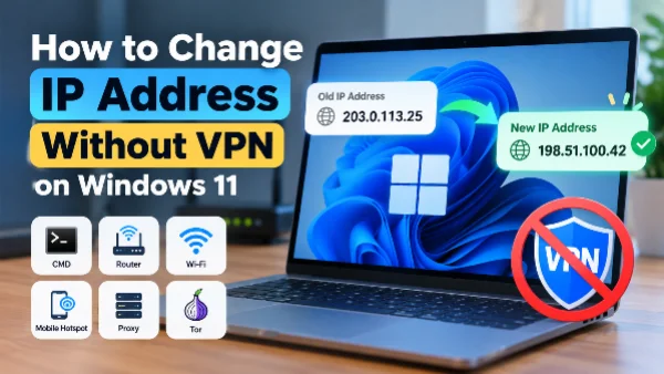 Change IP Address without VPN on Windows 11