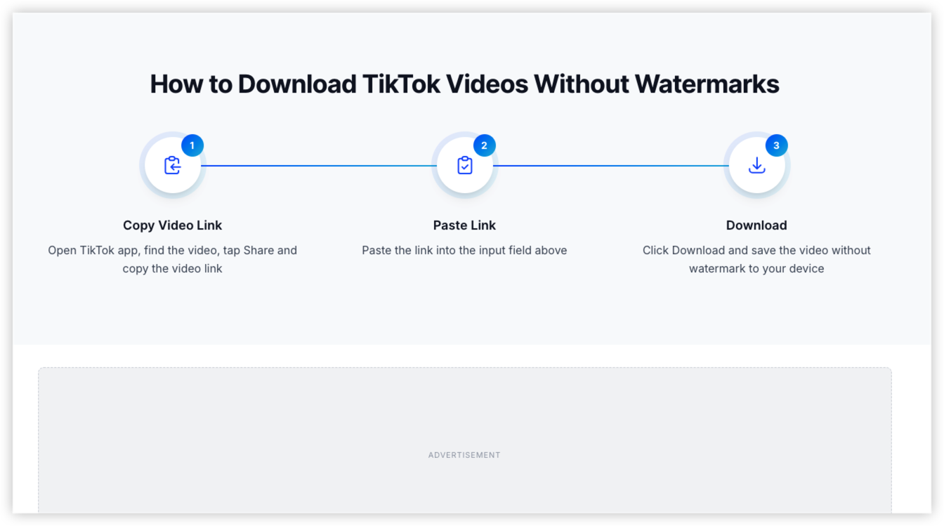 SnapTik download without watermarks
