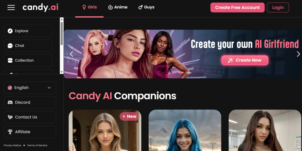 Candy AI Official Web